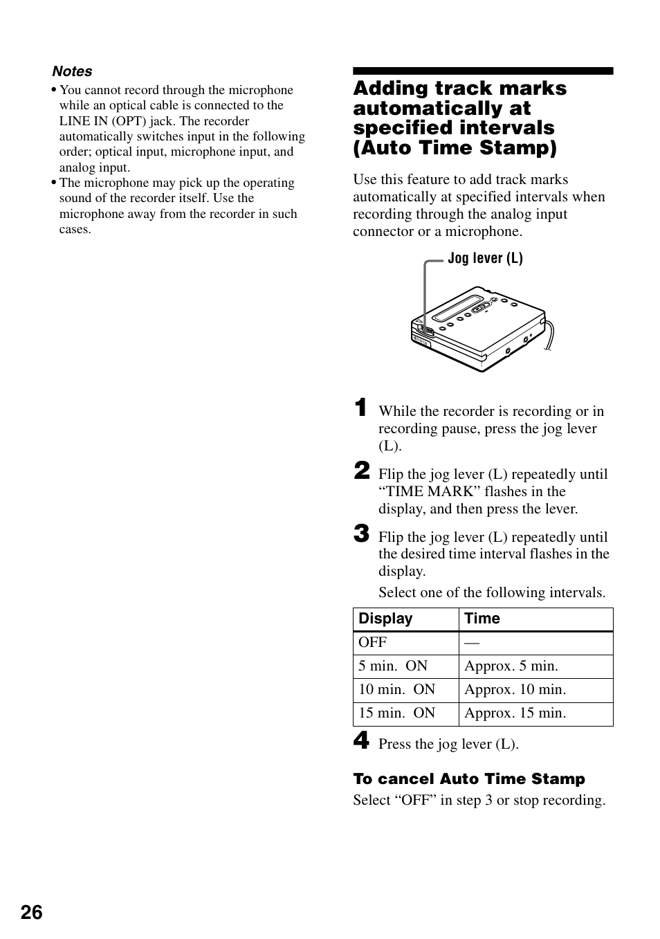 Stamp) | Sony MZ-R900 User Manual | Page 26 / 72