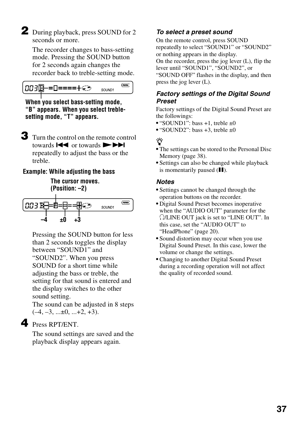 Sony MZ-R900 User Manual | Page 37 / 72