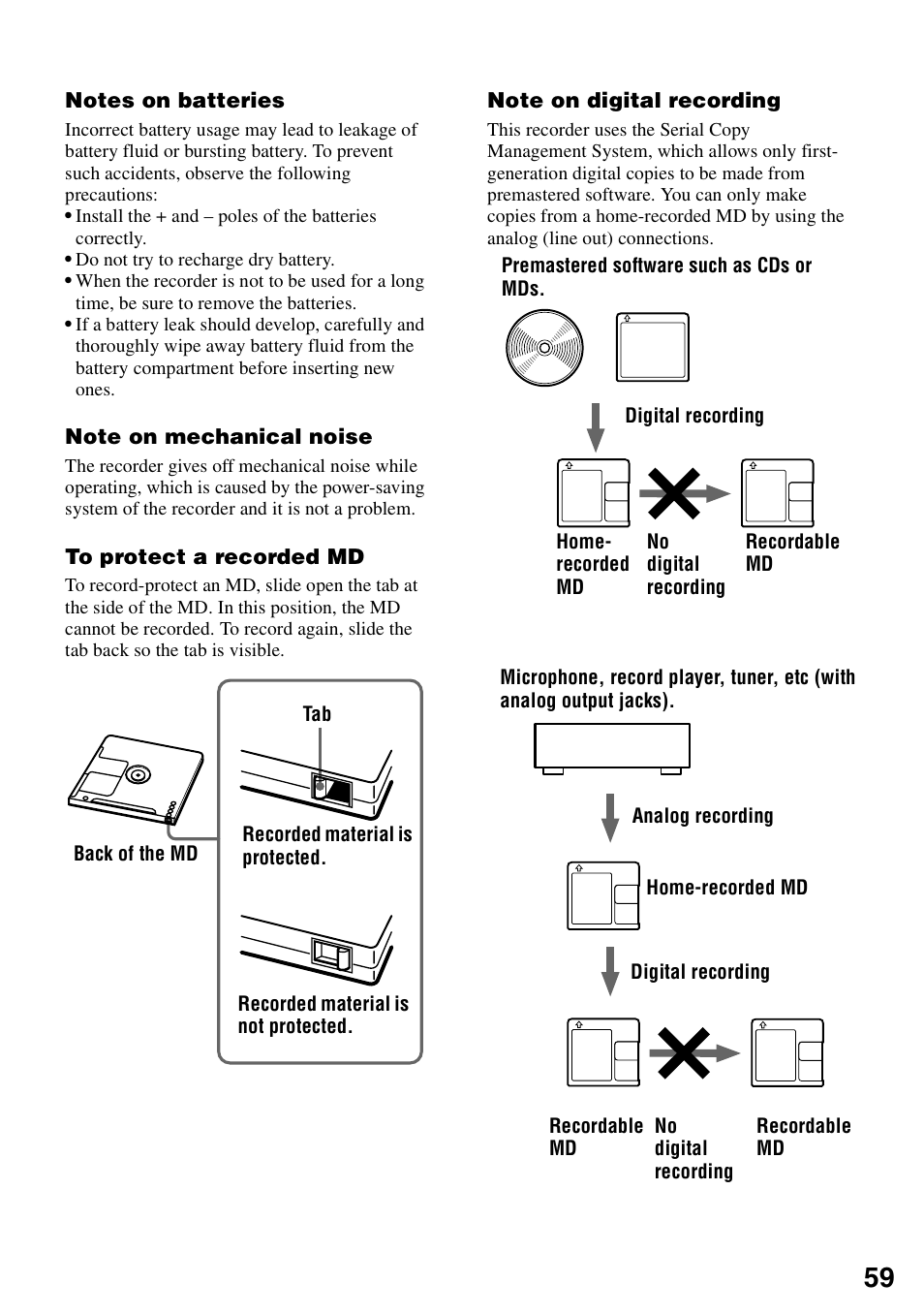 Sony MZ-R900 User Manual | Page 59 / 72