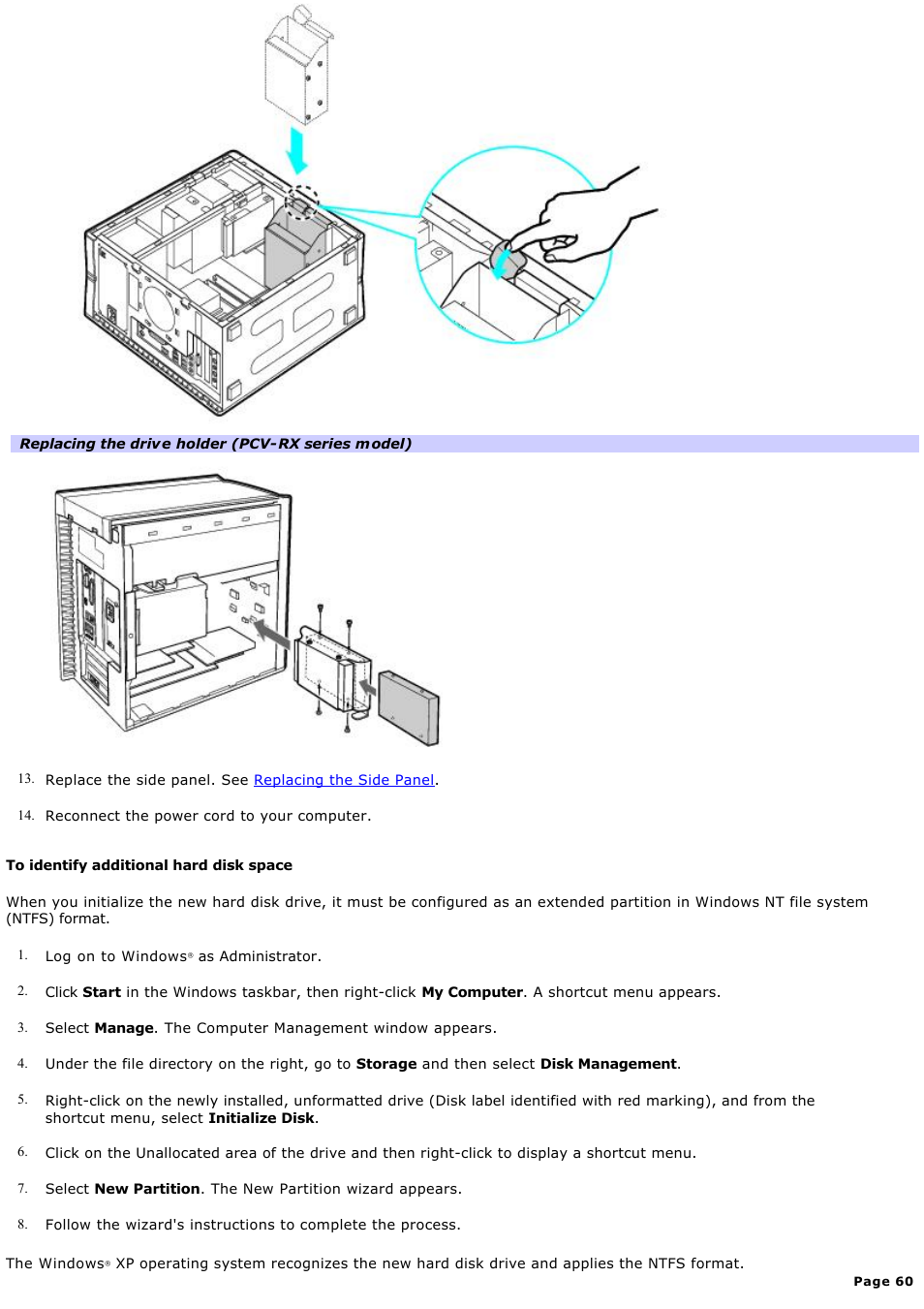 Sony PCV-RX450 User Manual | Page 60 / 119