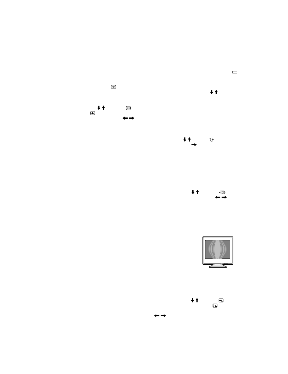Adjusting the convergence (conv), Additional settings (option), Degaussing the screen | Adjusting the moire, Changing the menu’s position, 12 adjusting the convergence (conv) | Sony CPD-E400P User Manual | Page 12 / 132