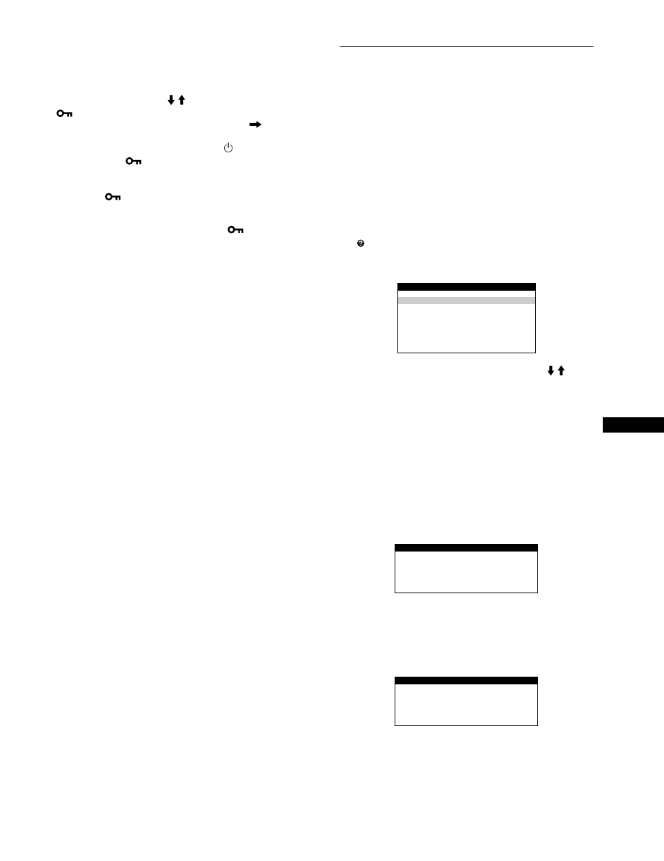 Sperren der bedienelemente, Nützliche tips und informationen (hilfe), Empfohlene auflösung | Flimmern, Lfe (seite 13) | Sony CPD-E400P User Manual | Page 45 / 132