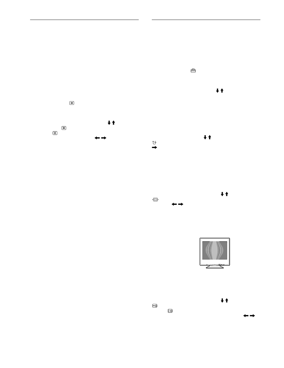 Regolazione della convergenza (conv.), Impostazioni aggiuntive (opzion), Smagnetizzazione dello schermo | Regolazione dell’effetto moiré, Modifica della posizione del menu, 12 regolazione della convergenza (conv.) | Sony CPD-E400P User Manual | Page 76 / 132