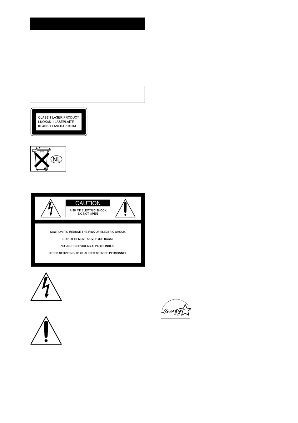 Warning | Sony CMT-CP555 User Manual | Page 2 / 36