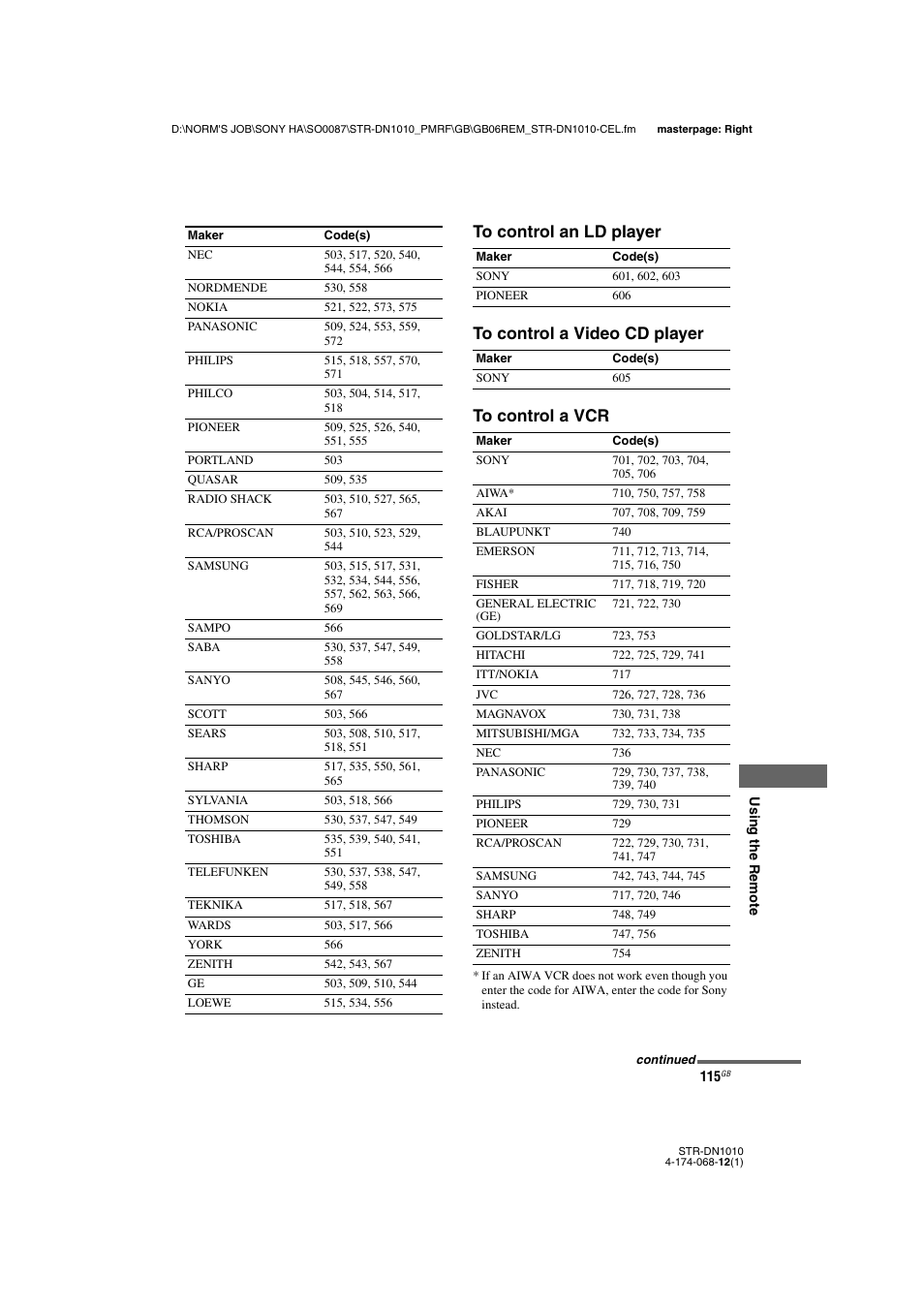 Sony STR-DN1010 User Manual | Page 115 / 136
