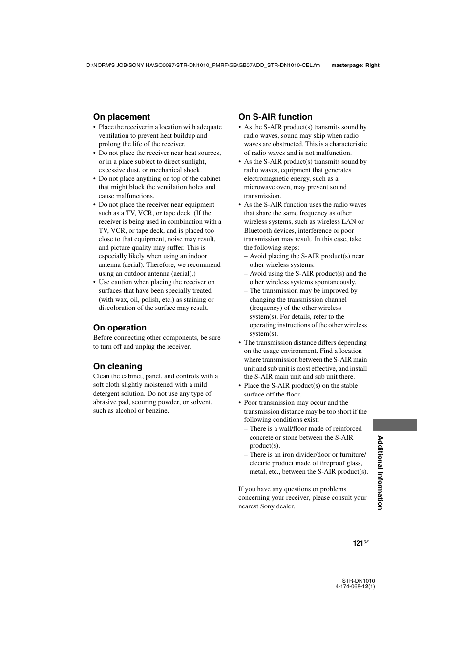 Sony STR-DN1010 User Manual | Page 121 / 136