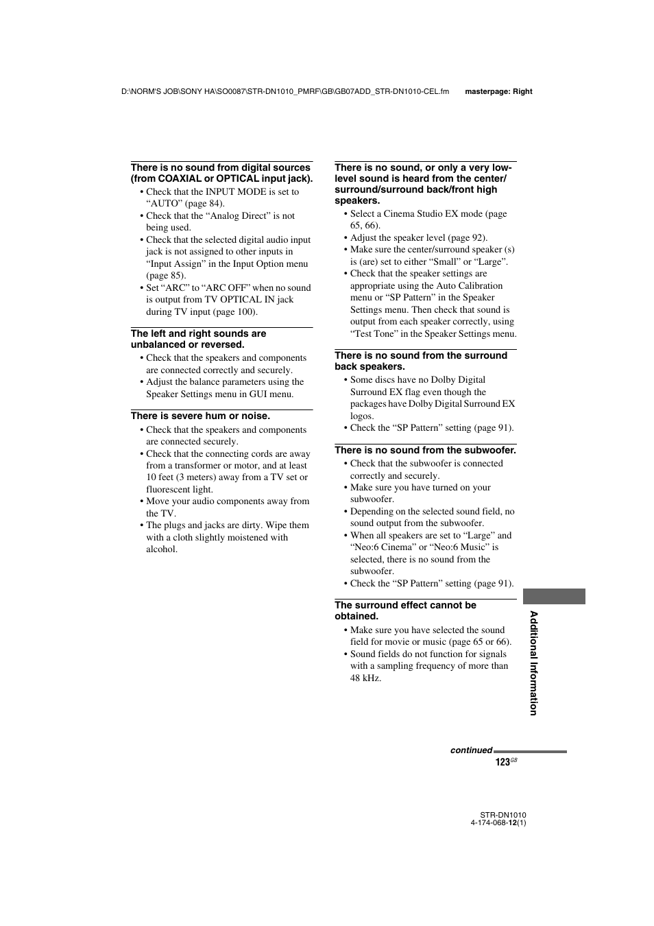 Sony STR-DN1010 User Manual | Page 123 / 136