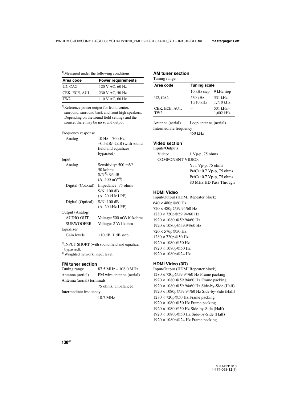 Sony STR-DN1010 User Manual | Page 130 / 136