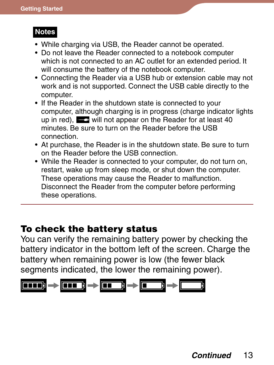 Sony PRS-300 User Manual | Page 13 / 92