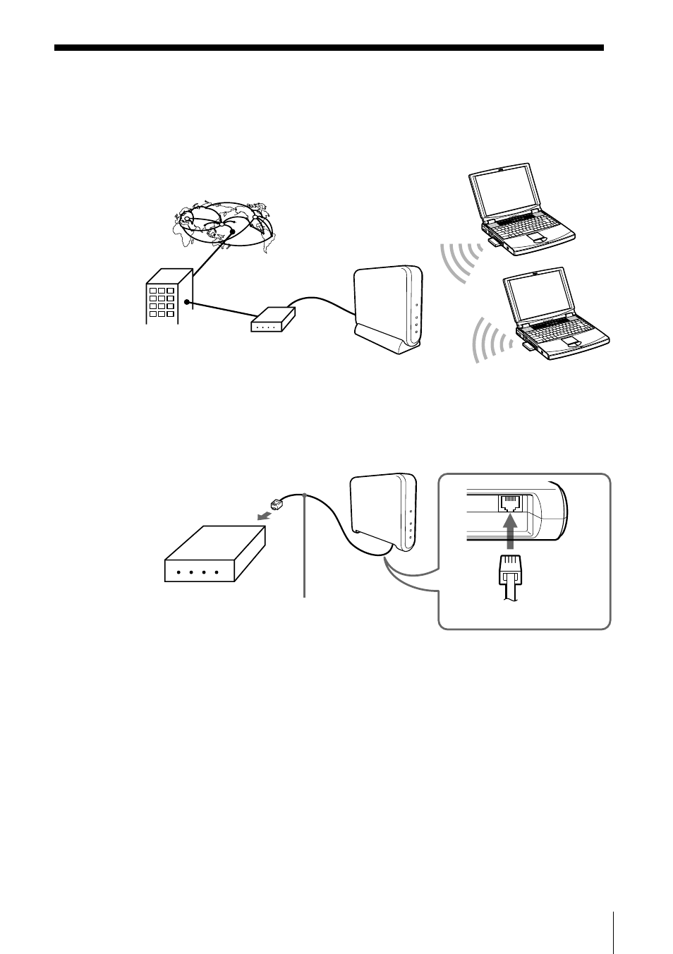 17 to connect the access point to a dsl modem | Sony PCWA-A200 User Manual | Page 17 / 32