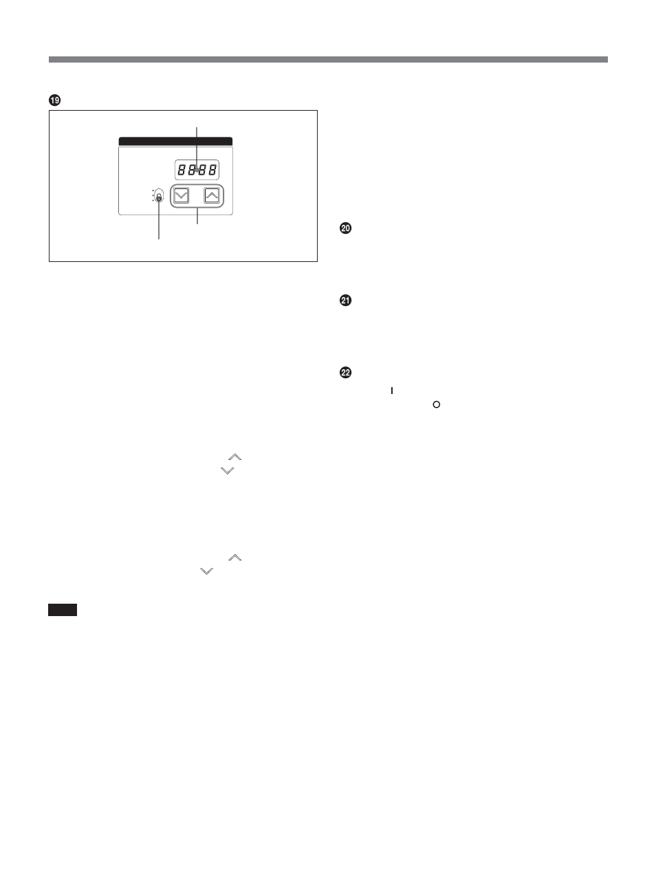 Location and functions of parts | Sony CCU-D50P User Manual | Page 20 / 31