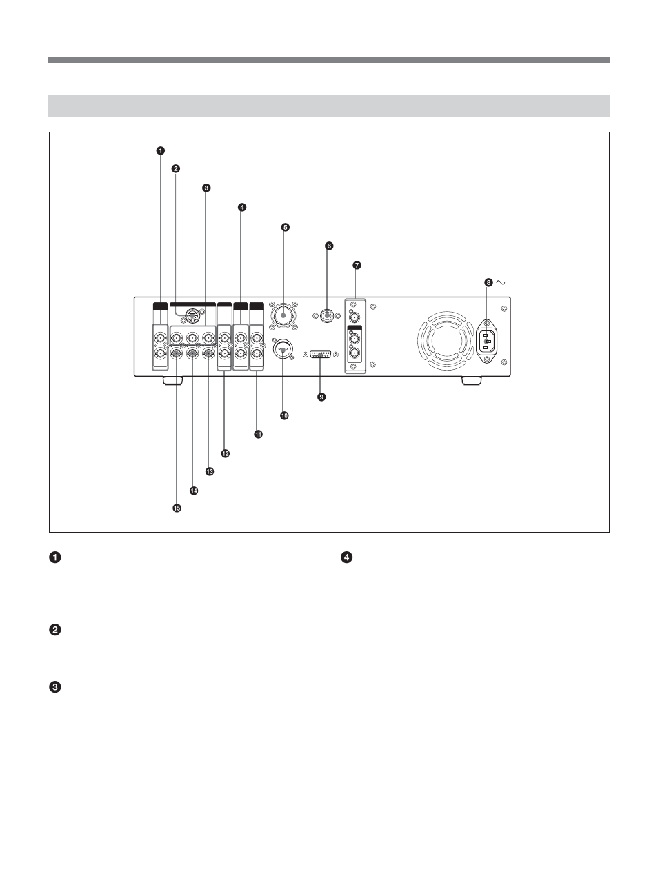 Rear panel | Sony CCU-D50P User Manual | Page 21 / 31