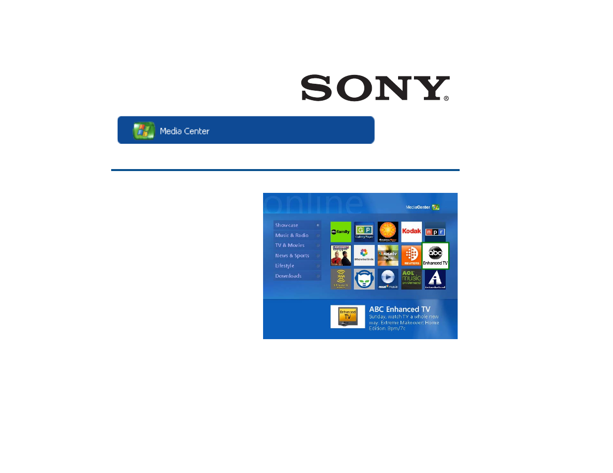 Online spotlight | Sony VGX-XL1 User Manual | Page 78 / 123