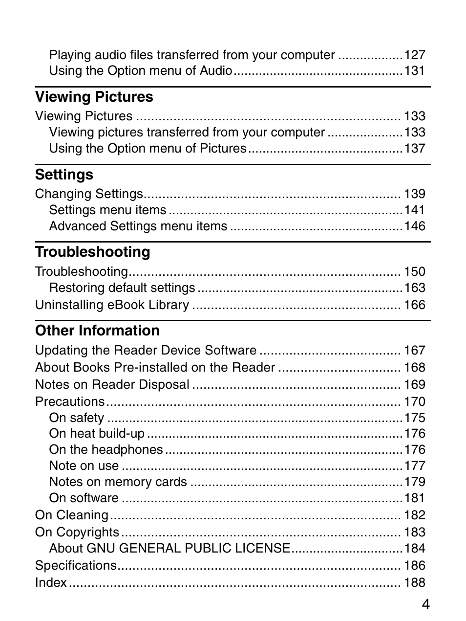 Sony 4-153-621-13(1) User Manual | Page 4 / 190