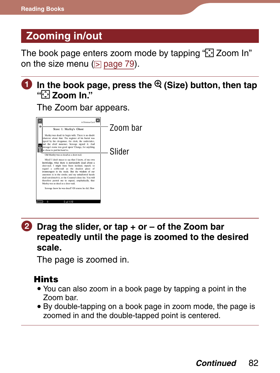 Zooming in/out | Sony 4-153-621-13(1) User Manual | Page 82 / 190