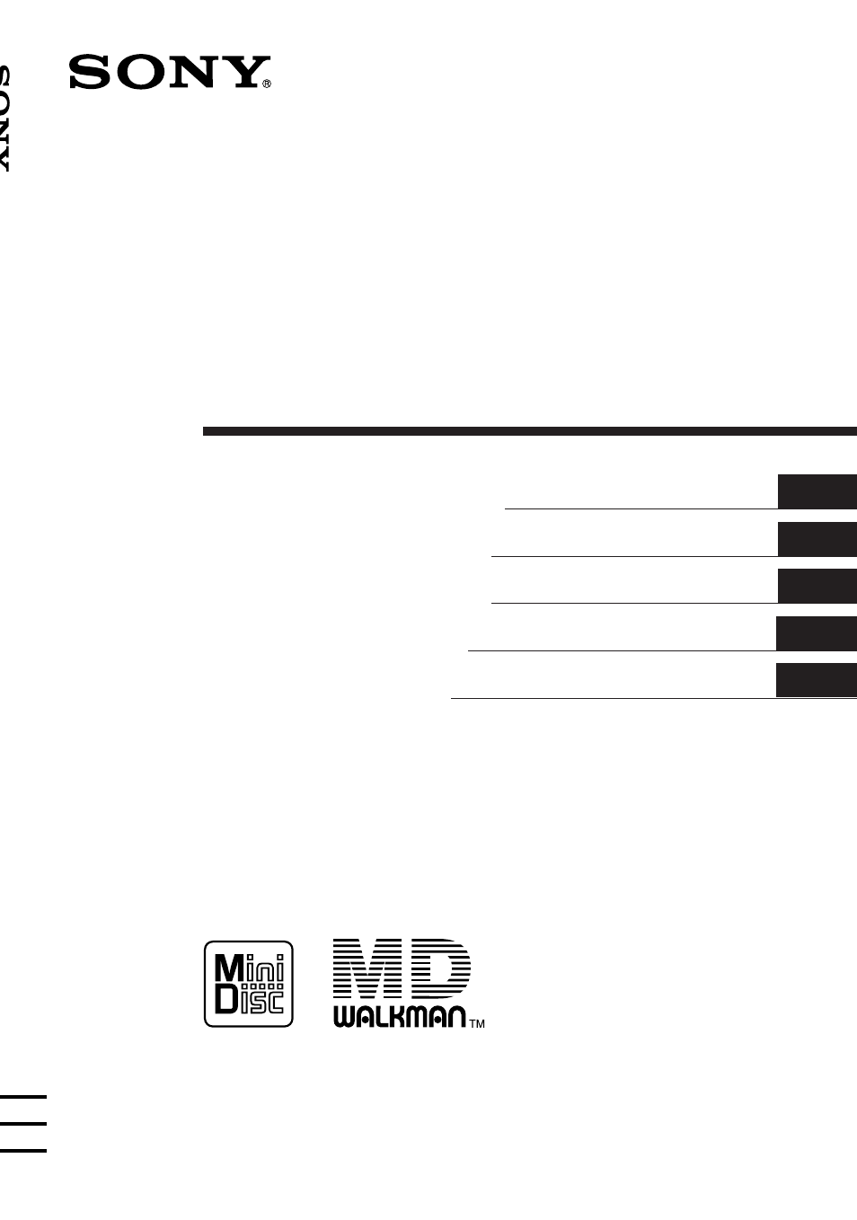 Sony WALKMAN MZ-R50 User Manual | 198 pages