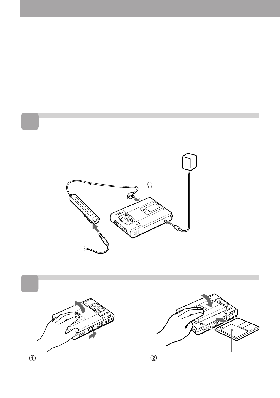 Riproduzione immediata di un md, Collegamenti inserire un md | Sony WALKMAN MZ-R50 User Manual | Page 165 / 198