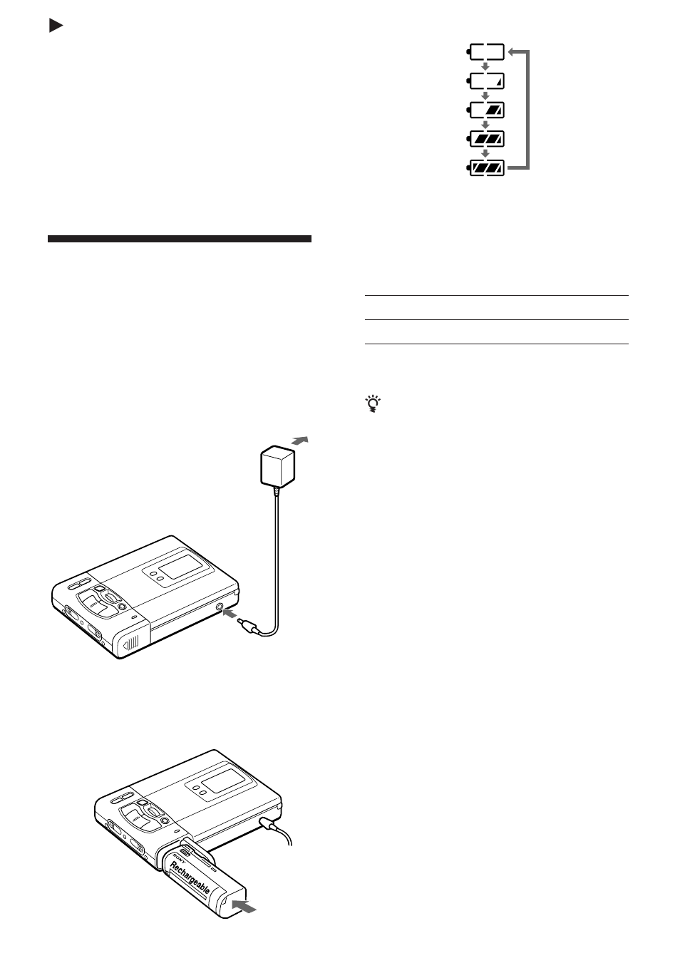 Zfonti di alimentazione | Sony WALKMAN MZ-R50 User Manual | Page 183 / 198
