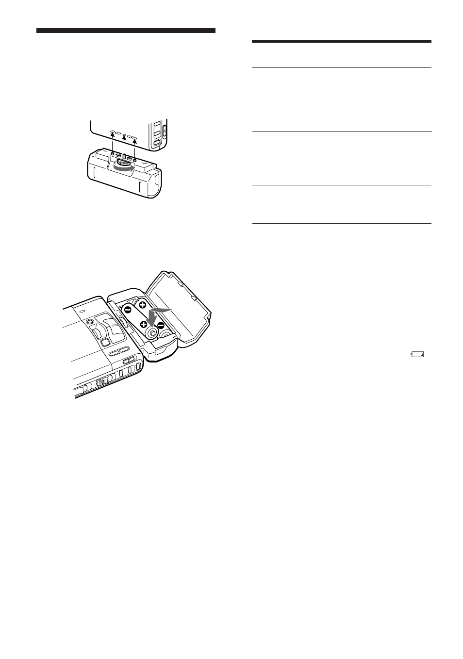 Uso di batterie a secco | Sony WALKMAN MZ-R50 User Manual | Page 184 / 198