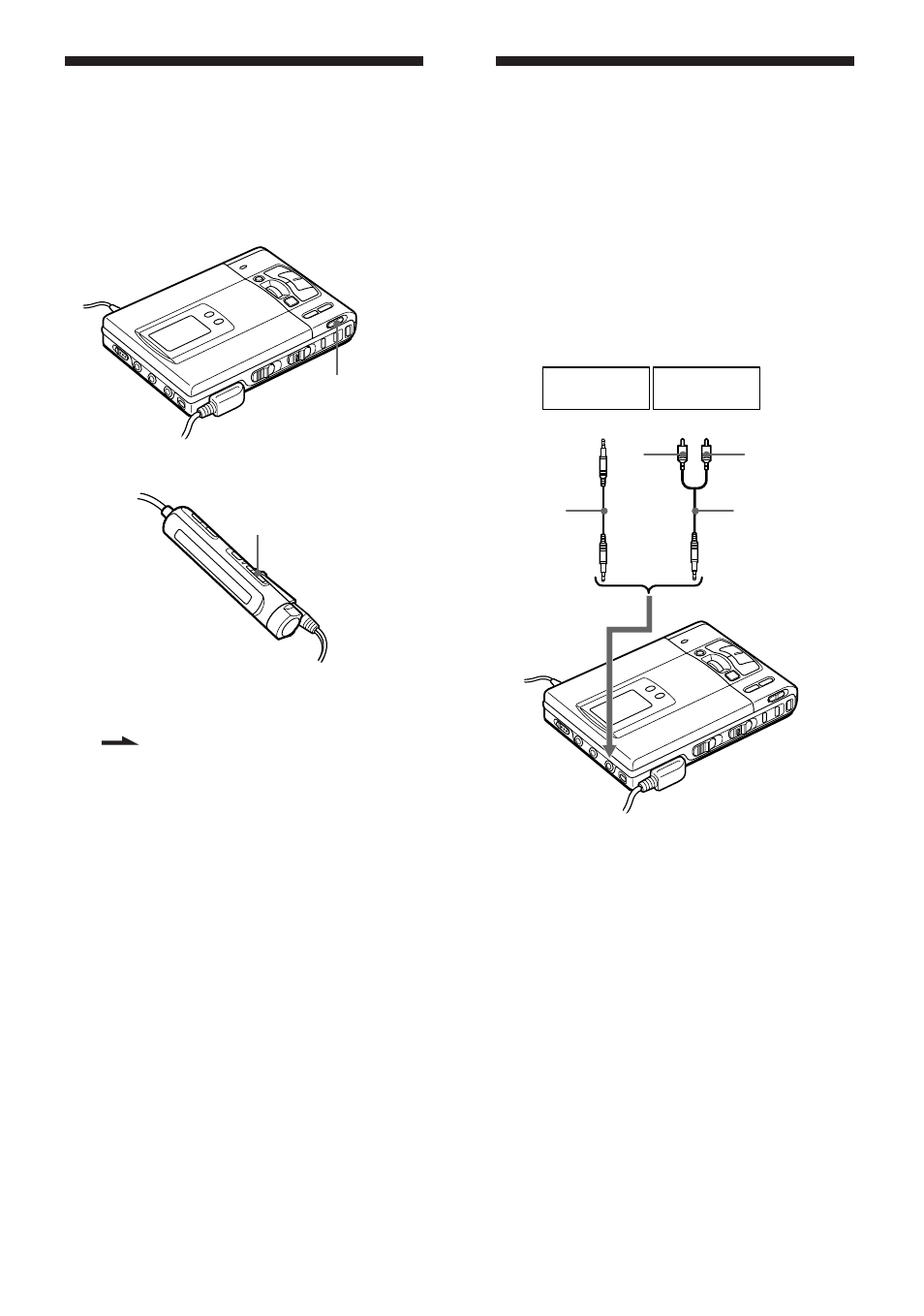 Locking the controls (hold), Connecting to a stereo system | Sony WALKMAN MZ-R50 User Manual | Page 20 / 198