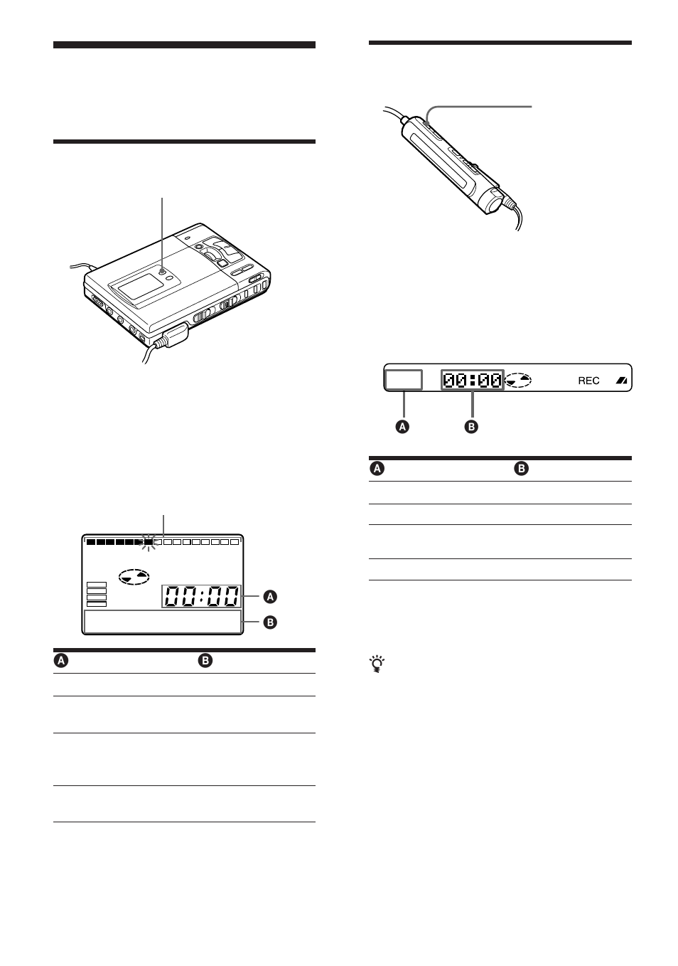 Sur l'enregistreur, Sur la télécommande | Sony WALKMAN MZ-R50 User Manual | Page 59 / 198