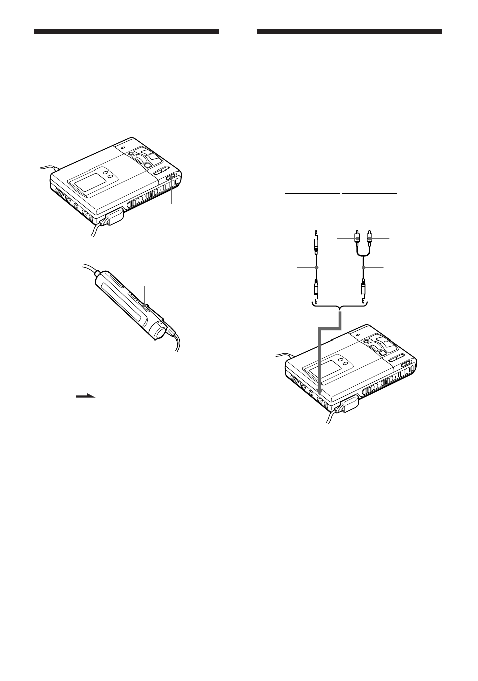 Raccordement d’une chaîne stéréo, Verrouillage des commandes (hold) | Sony WALKMAN MZ-R50 User Manual | Page 60 / 198