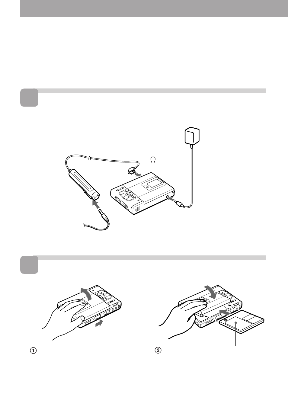 Playing an md right away, Make connections. insert an md | Sony WALKMAN MZ-R50 User Manual | Page 8 / 198