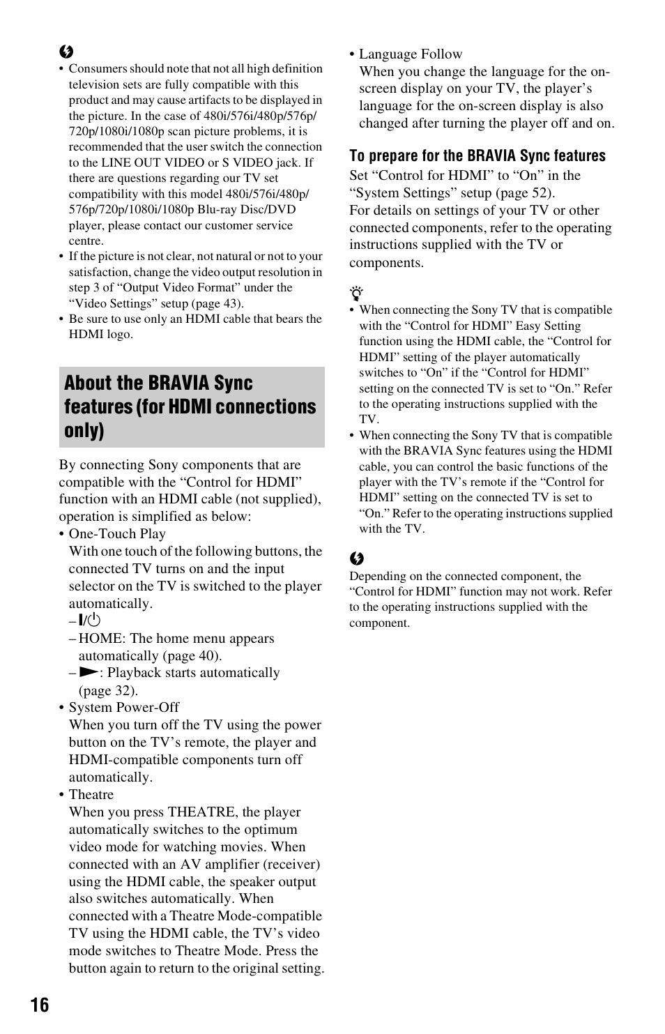 Sony 3-452-779-11(1) User Manual | Page 16 / 75