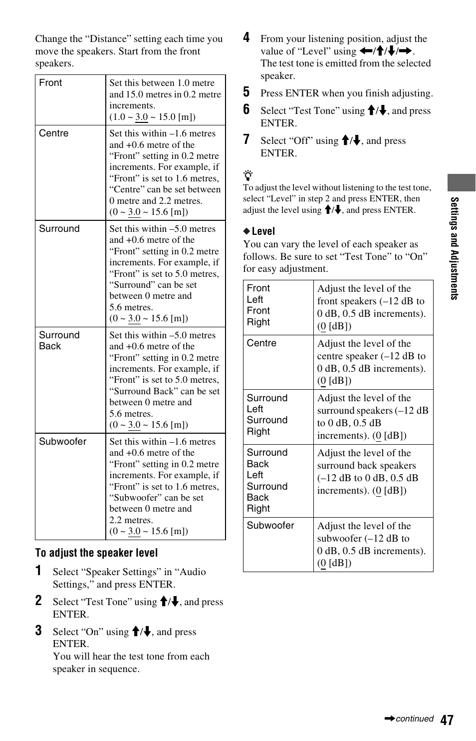 Sony 3-452-779-11(1) User Manual | Page 47 / 75