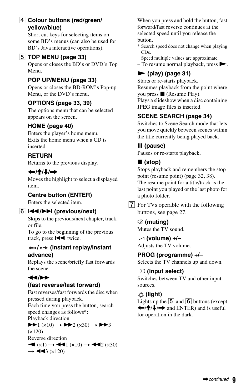 Sony 3-452-779-11(1) User Manual | Page 9 / 75