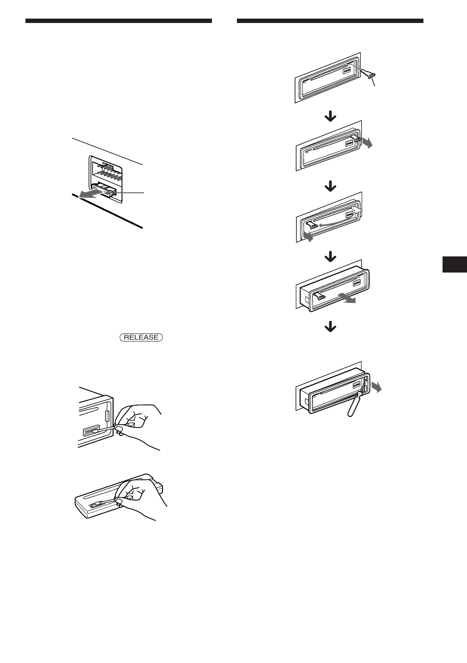 Maintenance, Dismounting the unit | Sony CDX-C560RDS User Manual | Page 19 / 104