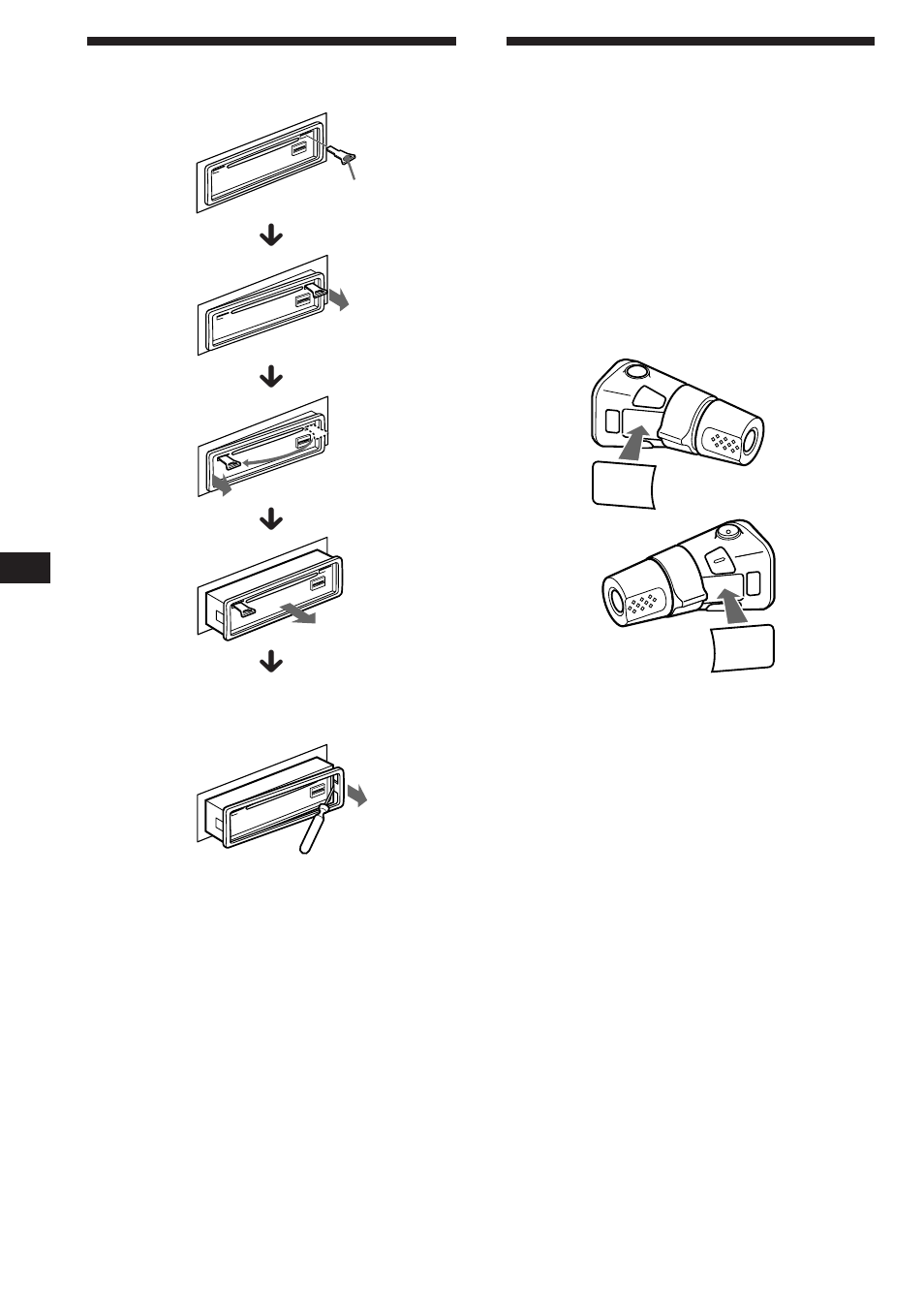 Desmontaje de la unidad | Sony CDX-C560RDS User Manual | Page 46 / 104