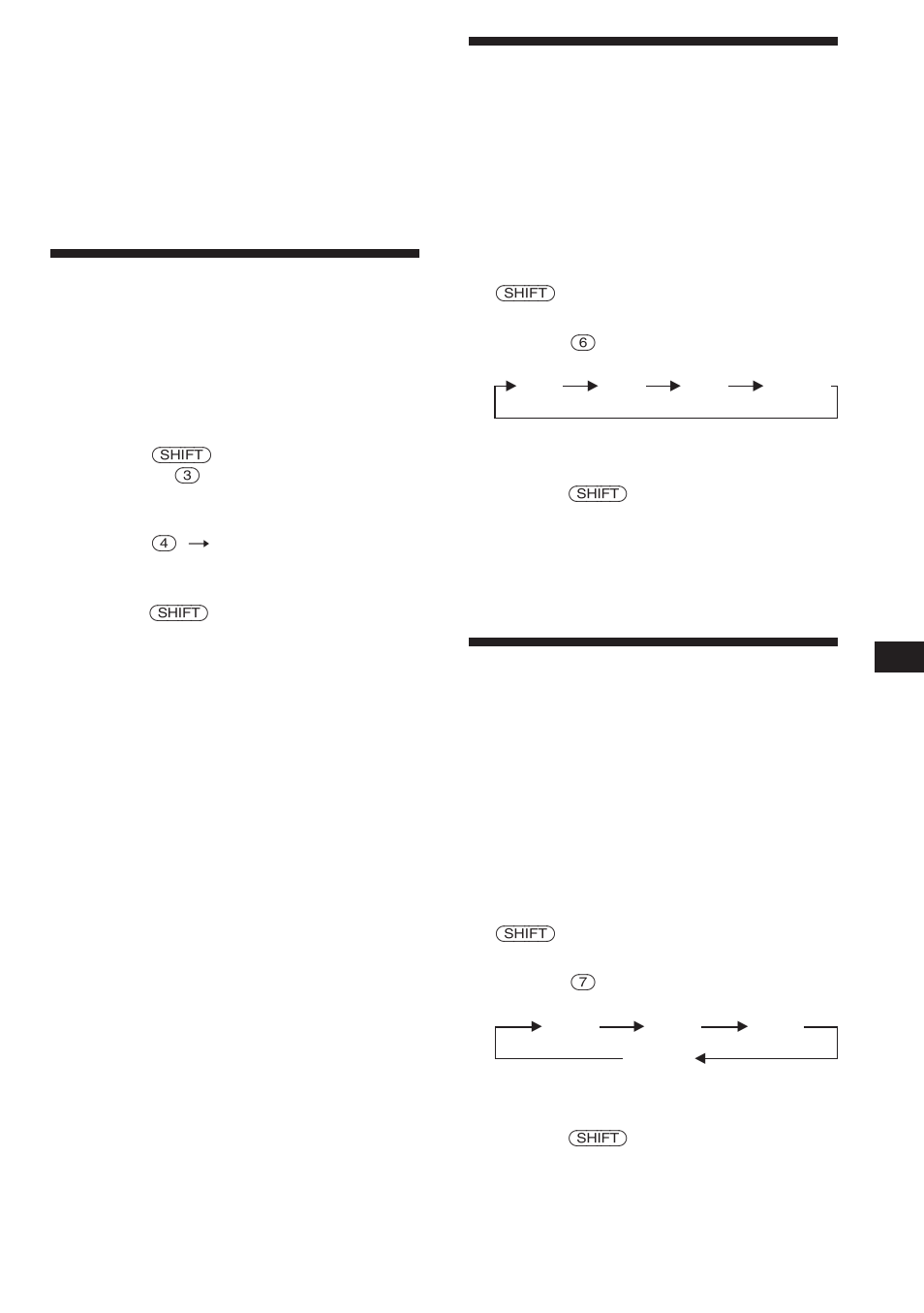 Spela början av alla spår, Spela upp spår flera gånger, Spela spår i slumpmässig ordning | Sony CDX-C560RDS User Manual | Page 93 / 104