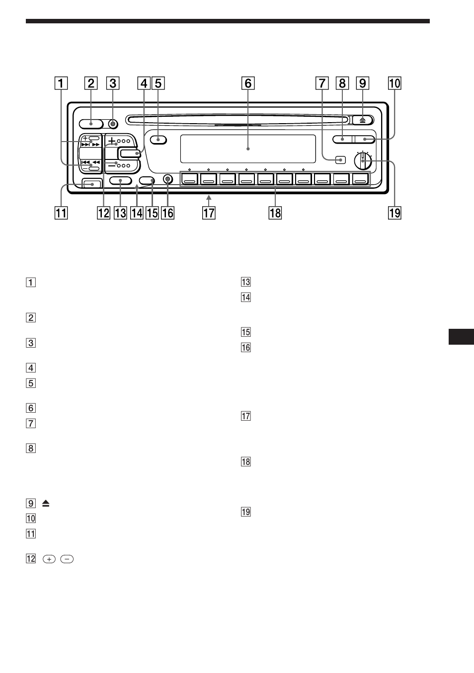 Reglagens placering | Sony CDX-C560RDS User Manual | Page 99 / 104