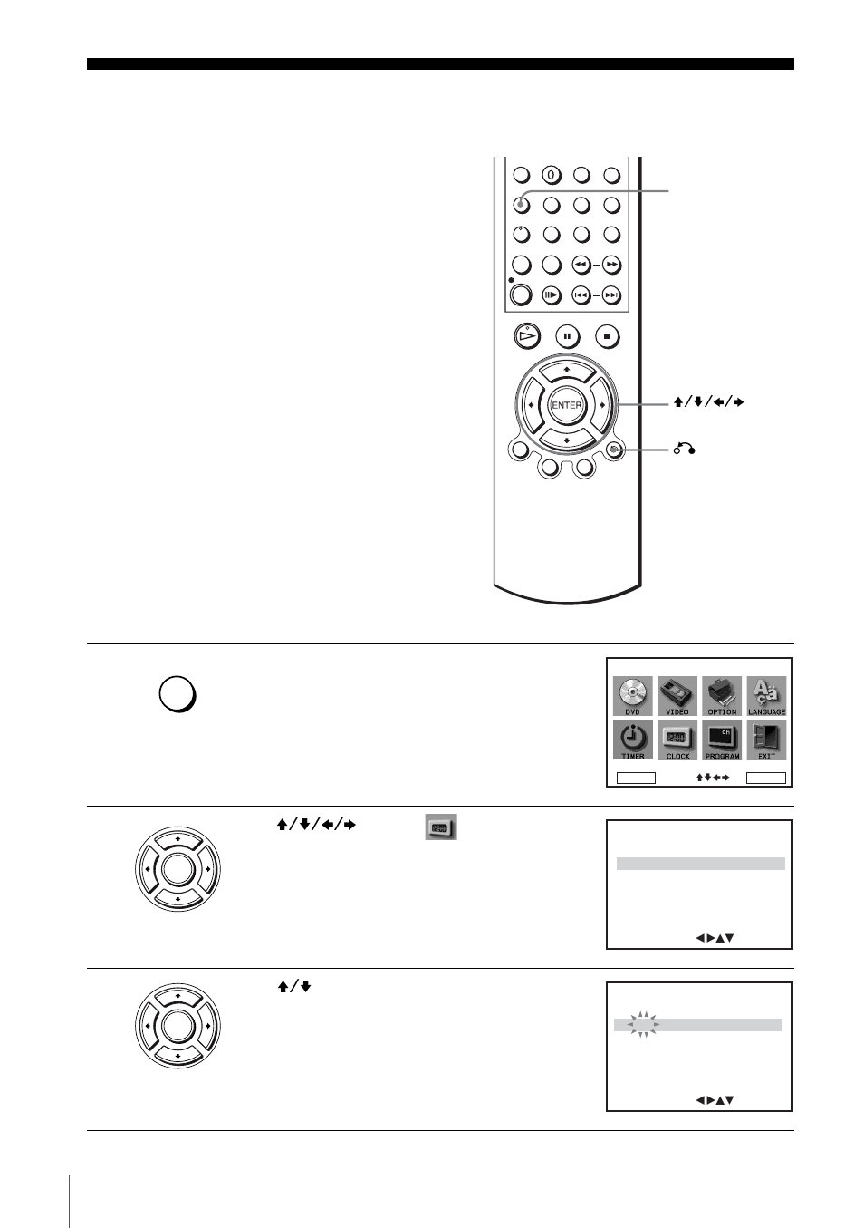 Step6: setting the clock, Step 6 : setting the clock | Sony SLV-D900E User Manual | Page 18 / 116