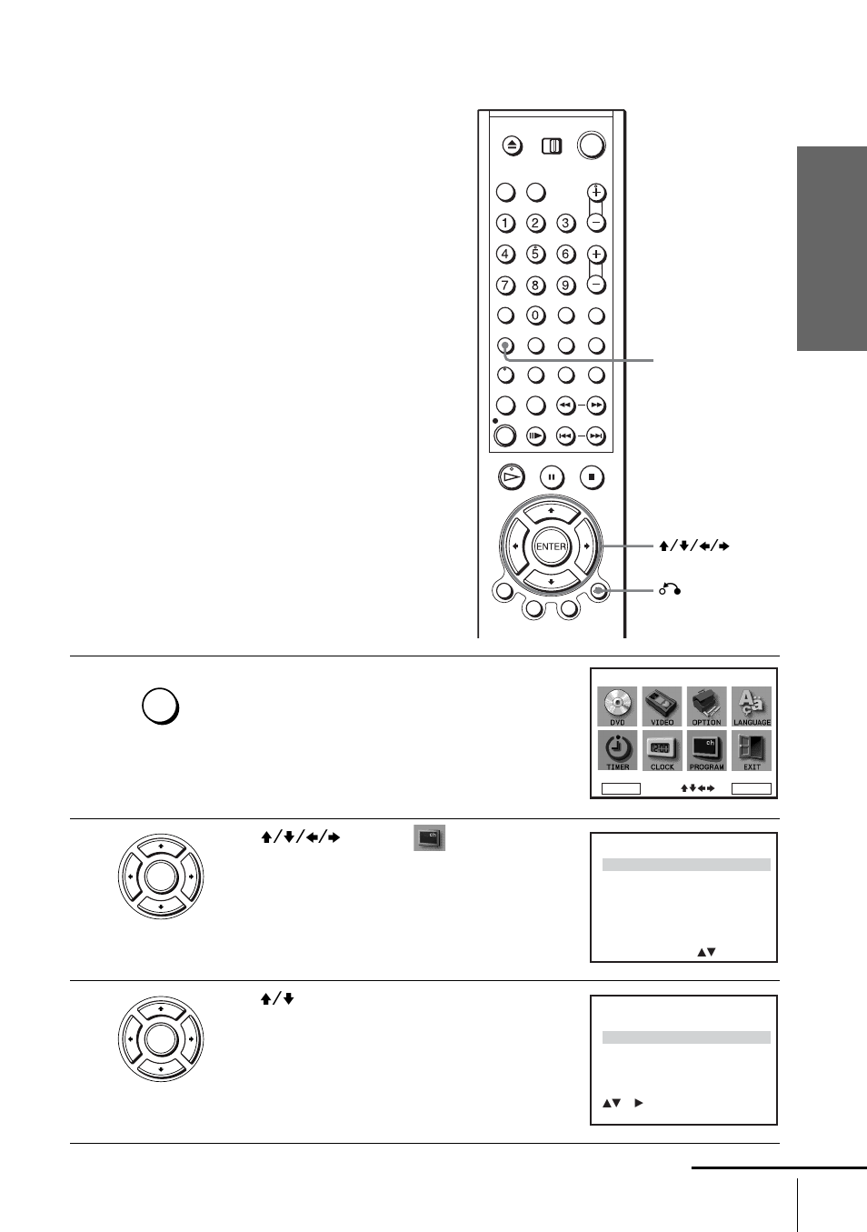 Setting pay-tv/canal plus channels, Getti ng sta rted, Press set up. the “setup menu” appears | Setting the pay-tv/canal plus decoder, Set up v/v/b/b enter o return, Continued | Sony SLV-D900E User Manual | Page 29 / 116