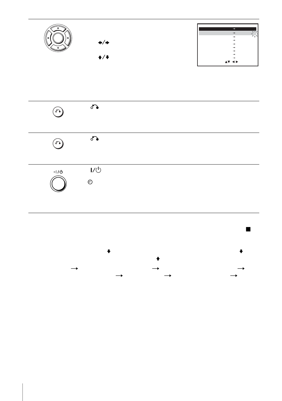 Press b/b to select the item you want to change, Press o return to confirm the setting, Press o return to exit the menu | Recording tv programmes using the showview, System | Sony SLV-D900E User Manual | Page 44 / 116