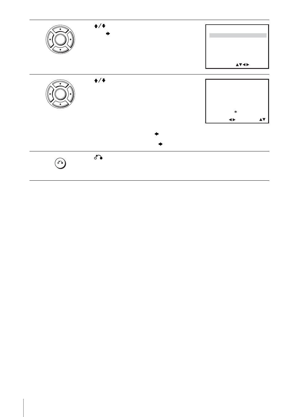 Press v/v to select “smart trilogic,” then press b, Press o return to return to the original screen | Sony SLV-D900E User Manual | Page 94 / 116