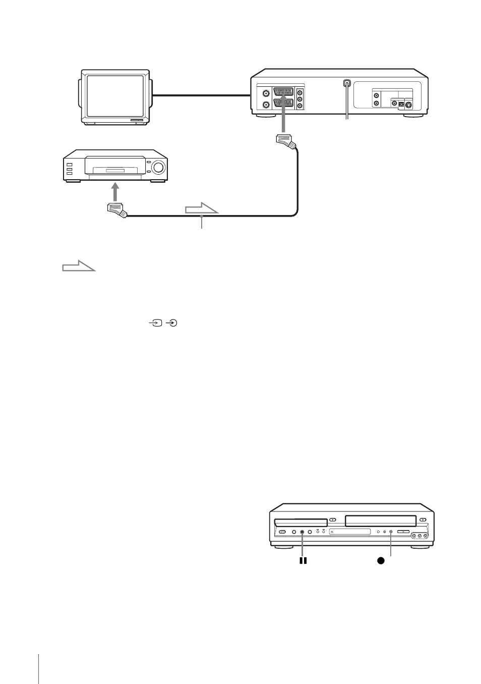 How to connect to a stereo system, Operation (when recording on this vcr) | Sony SLV-D900E User Manual | Page 98 / 116