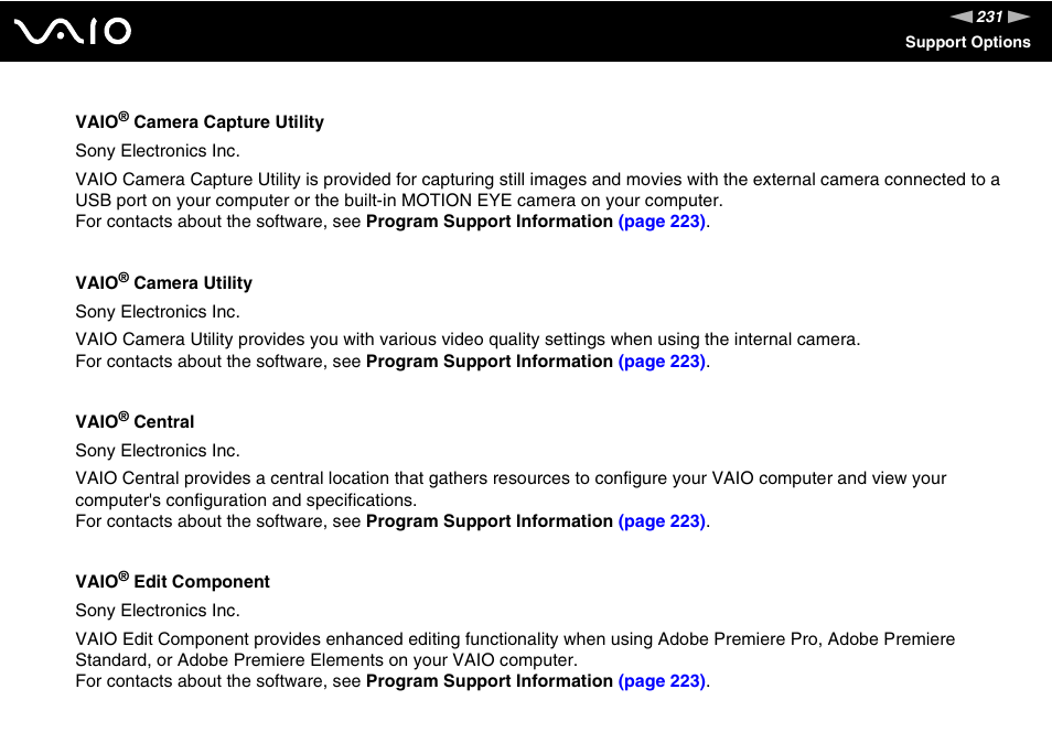 Sony VGN-BX600 User Manual | Page 231 / 236