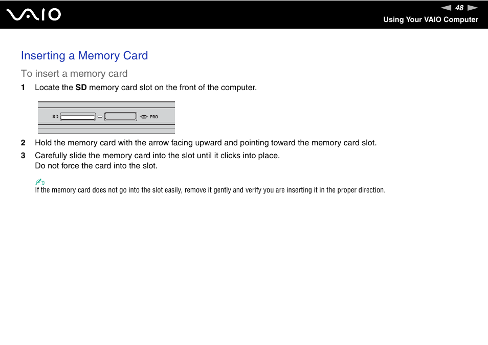 Sony VGN-BX600 User Manual | Page 48 / 236