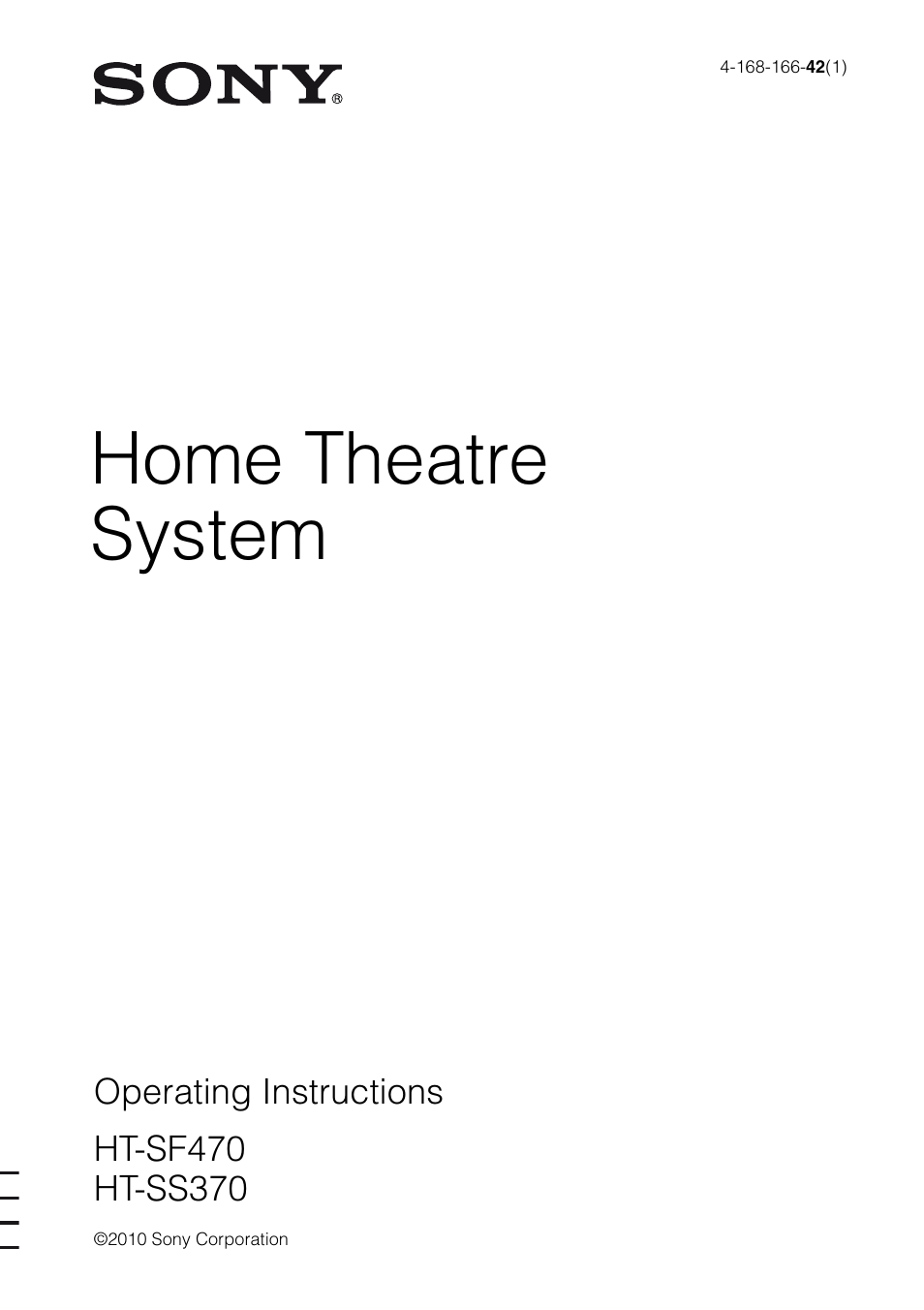 Sony HTSS370 User Manual | 76 pages