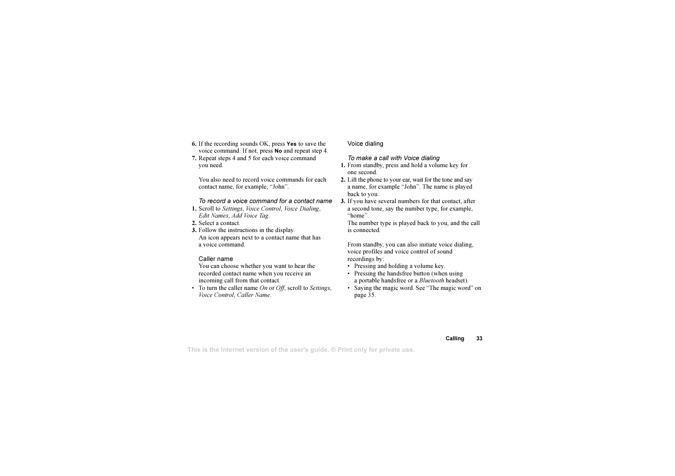 Sony T630 User Manual | Page 33 / 103