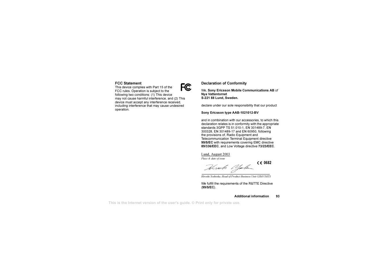 Sony T630 User Manual | Page 93 / 103