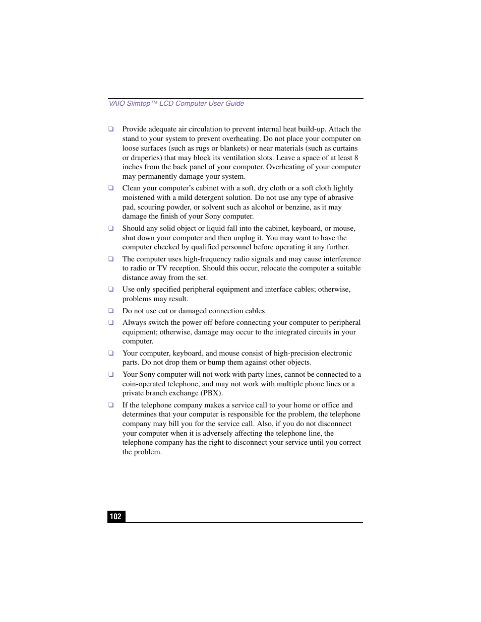 Sony PCV-LX900 User Manual | Page 102 / 116