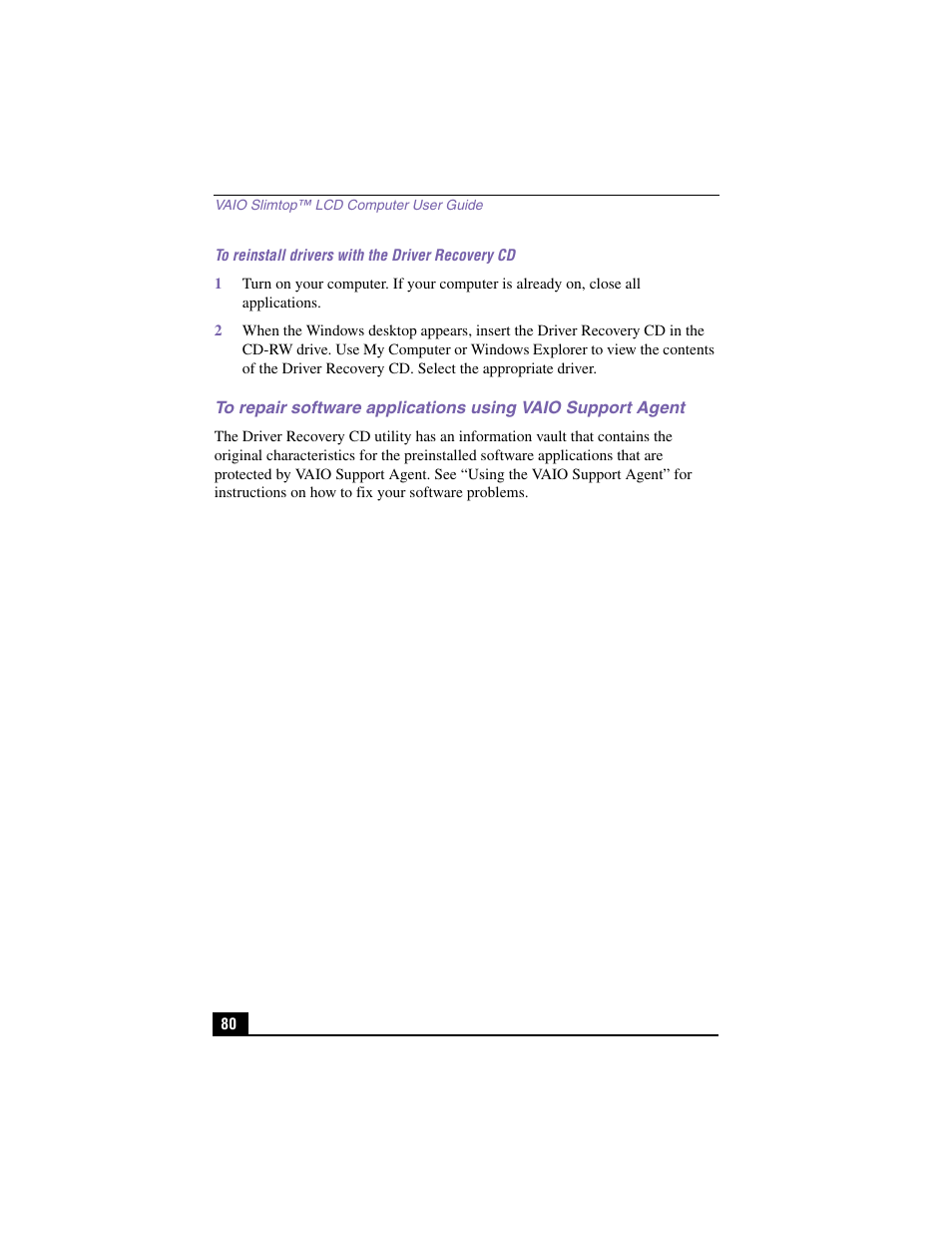 Sony PCV-LX900 User Manual | Page 80 / 116