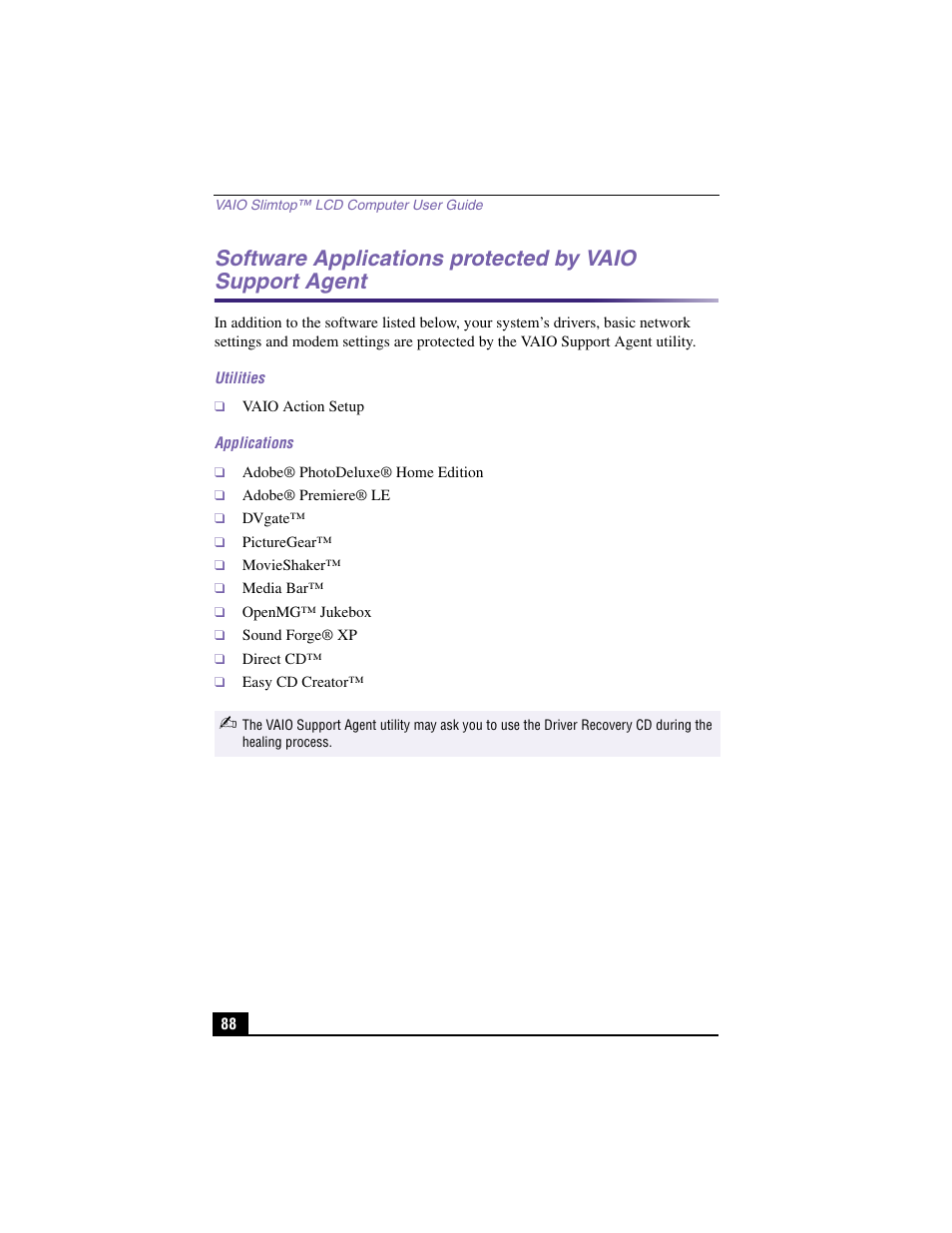 Sony PCV-LX900 User Manual | Page 88 / 116