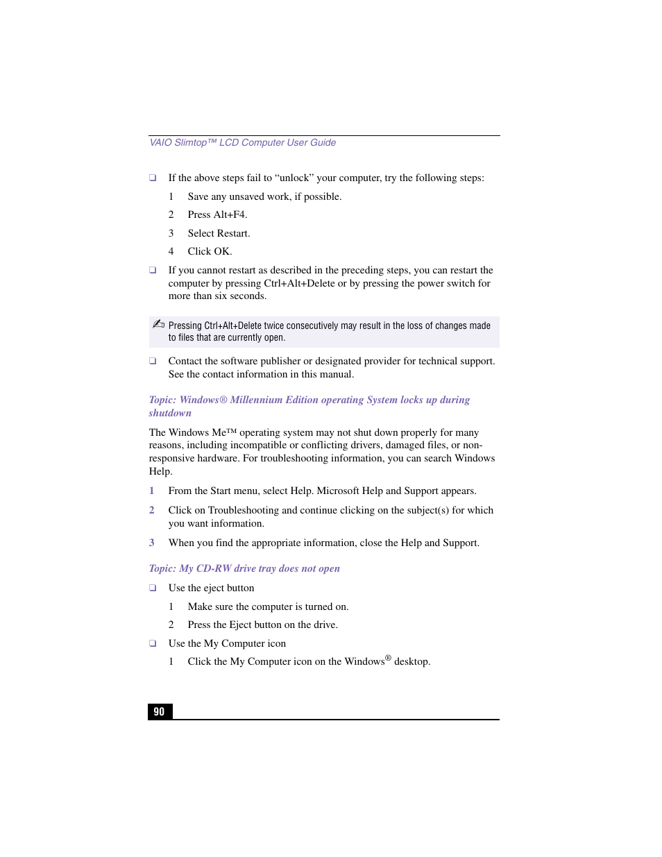 Sony PCV-LX900 User Manual | Page 90 / 116