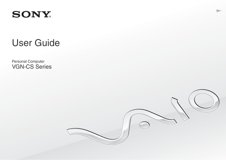 Sony VAIO VGN-CS User Manual | 171 pages