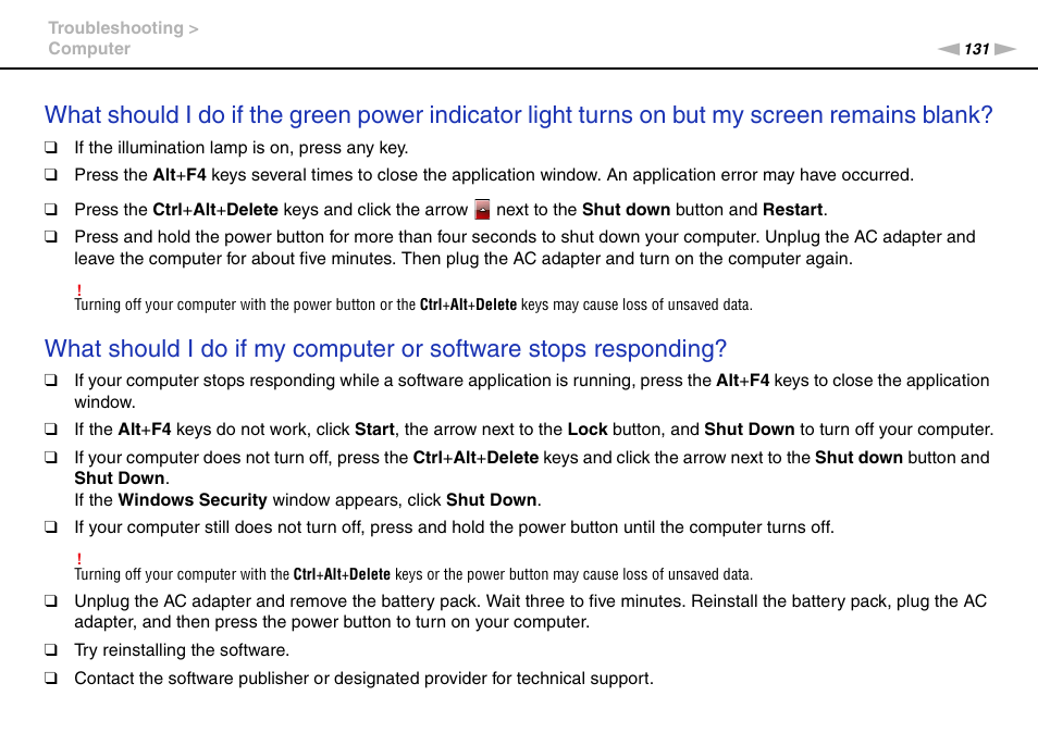 Sony VAIO VGN-CS User Manual | Page 131 / 171